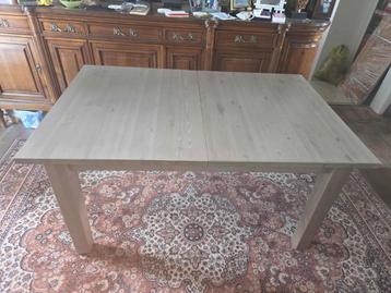 Xxl dinner tafel eten tafel. Extendable table, antique stain beschikbaar voor biedingen