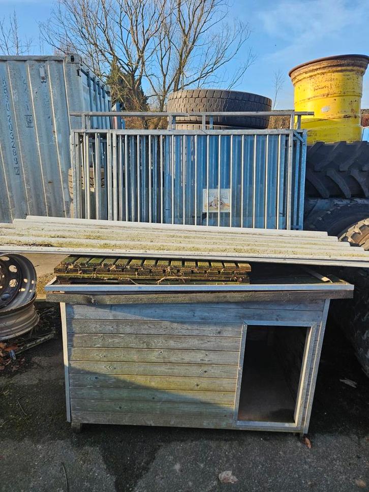 Hondenbench buiten, Animaux & Accessoires, Maisons pour chiens, Utilisé, Niche à chien, 100 cm ou plus, 110 cm ou plus, Enlèvement