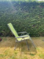 Relaxstoel groen, Tuin en Terras, Ophalen, Zo goed als nieuw, Metaal, Inklapbaar