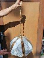 Hanglamp met glazen inzetstukken, Ophalen, Gebruikt, Glas