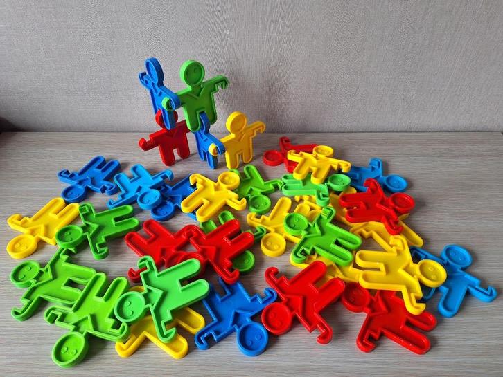 ☼ Vintage set klimmannetjes - 34st - jaren 80, Kinderen en Baby's, Speelgoed | Bouwstenen, Gebruikt, Ophalen of Verzenden