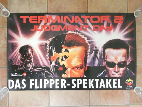 Zeldzame Terminator 2 pinball flipperkast poster Williams WM, Verzamelen, Automaten | Flipperkasten, Flipperkast, Williams, Ophalen of Verzenden