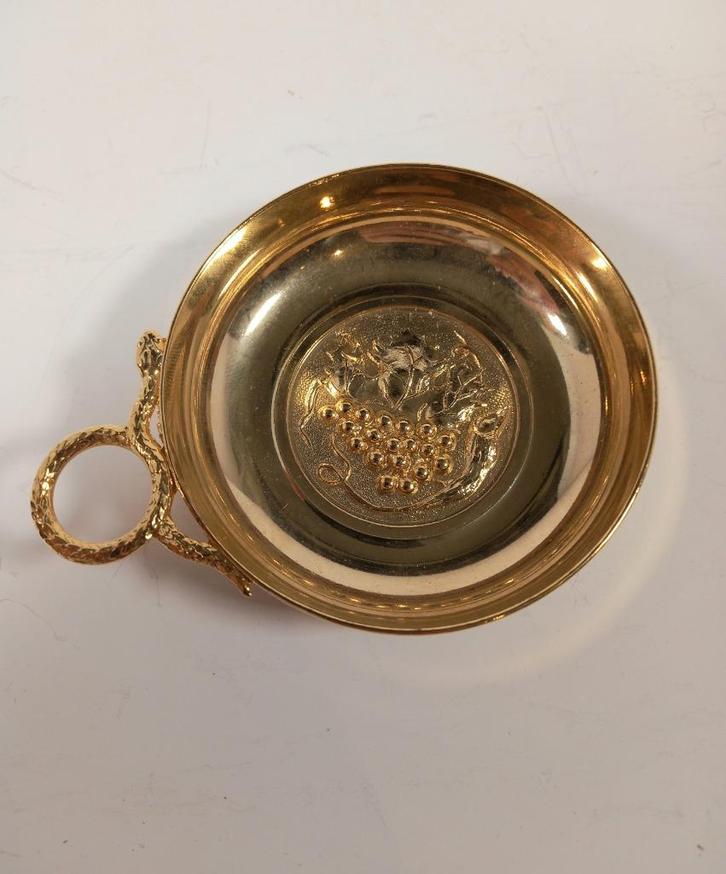 tastevin - goûte-vin - décor grappe de raisin, Antiek en Kunst, Antiek | Zilver en Goud, Ophalen of Verzenden