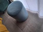 Poef, Huis en Inrichting, Ophalen, Minder dan 50 cm, Rond, Zo goed als nieuw