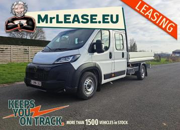 LEASING PEUGEOT BOXER L4 OPEN LAADBAK DUBBEL CABINE 7 ZIT beschikbaar voor biedingen
