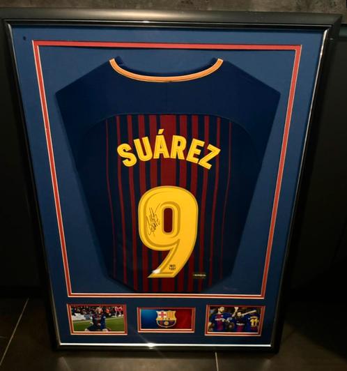 Chemise dédicacée par Luis Suárez (FCB, 2017/2018) + COA, Collections, Articles de Sport & Football, Comme neuf, Maillot, Enlèvement ou Envoi