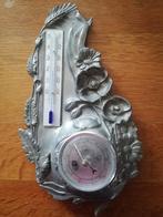 Thermometer en barometer van tin, Antiek en Kunst, Ophalen of Verzenden