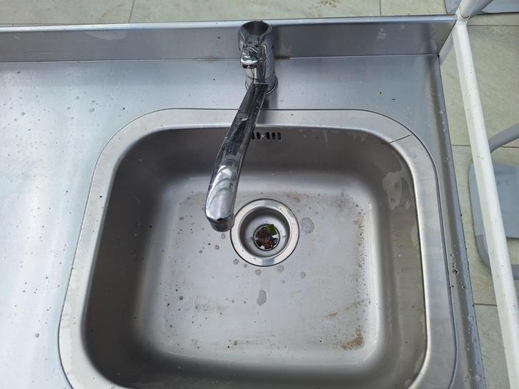 spoelbak met kraan en afvoer, Huis en Inrichting, Keuken | Keukenelementen, Zo goed als nieuw, Ophalen of Verzenden