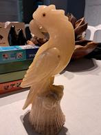 Papegaai 22 cm in soort marmer, Ophalen of Verzenden, Zo goed als nieuw