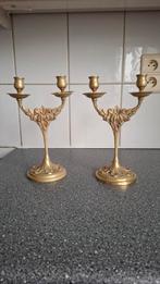 Vintage Italiaanse koperen kandelaars, Antiek en Kunst, Antiek | Brons en Koper, Ophalen