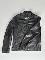 Veste en cuire noir type biker, Enlèvement ou Envoi, Taille 56/58 (XL), Massimo dutti, Comme neuf