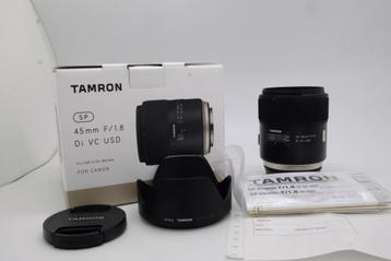 Tamron 45mm f1.8 45/1.8 45mm DI VC SP gebruikt voor Canon SL beschikbaar voor biedingen