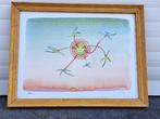 lithographie signe jean michel folon, Antiek en Kunst, Ophalen of Verzenden