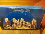Doos met 12 oude Kerststal beelden, Antiek en Kunst, Ophalen of Verzenden