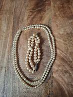 Hals ketting en armband in nep parels, Ophalen of Verzenden, Zo goed als nieuw