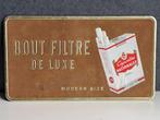 Ancienne publicité cartonné velours cigarettes nationales, Reclamebord, Gebruikt, Ophalen of Verzenden