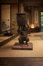 Antiek brons japan okimono meji periode, Enlèvement, Bronze