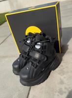 Buffalo classic high leather hoge sneakers, Ophalen, Zwart, Zo goed als nieuw, Sneakers