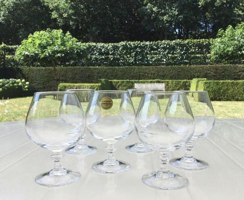 Set van 6 Kristallen Cognacglazen Cristal d'Arques  5€/set, Antiek en Kunst, Antiek | Glaswerk en Kristal, Ophalen