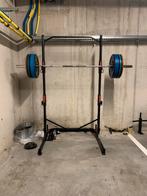 70kg Bumperplates + 20kg Olympische Barbell, Sport en Fitness, Ophalen, Zo goed als nieuw