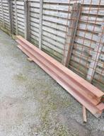 1x Zware ijzerpoutrel lengte 360x dikte 18 op 18cm, Doe-het-zelf en Bouw, Ophalen of Verzenden, Zo goed als nieuw, IJzer