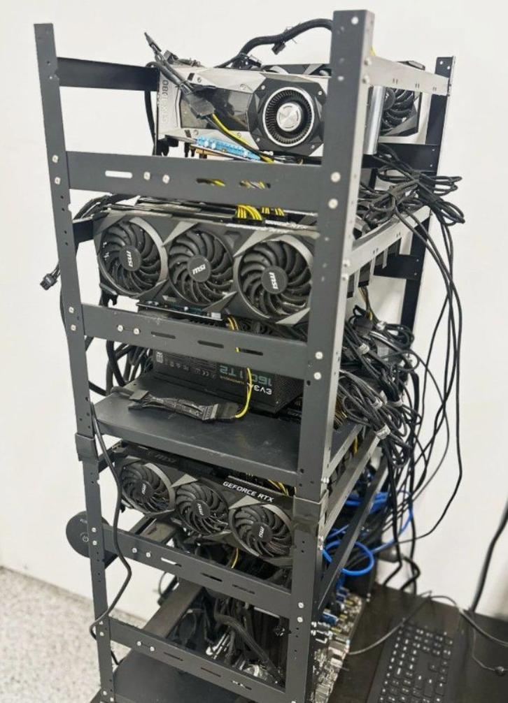 Mining rig, Computers en Software, Videokaarten, Zo goed als nieuw, Nvidia, PCI, GDDR5, Ophalen of Verzenden