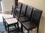 Lederen Stoelen zeer mooie  stoelen  te koop., Huis en Inrichting, Stoelen, Bruin, Leer, Ophalen of Verzenden, Zo goed als nieuw