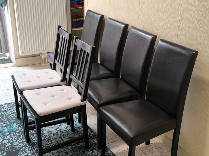 Lederen Stoelen zeer mooie staat., Huis en Inrichting, Stoelen, Zo goed als nieuw, Ophalen of Verzenden