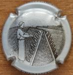 Capsule Crémant Alsace de VIGNERONS argent & noir nr 31b, Collections, Vins, Enlèvement ou Envoi, Neuf, France, Vin blanc