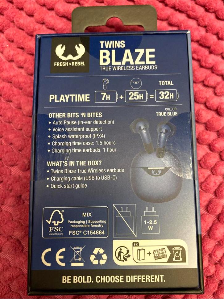 TWINS BLAZE - écouteurs neufs, Telecommunicatie, Mobiele telefoons | Oordopjes, Nieuw, Bluetooth, Ophalen