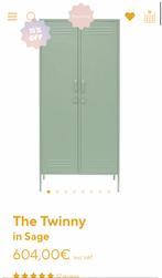 Kast van Mustard Made ‘The Twinny’ in kleur Sage, Maison & Meubles, Armoires | Penderies & Garde-robes, Comme neuf, 25 à 50 cm