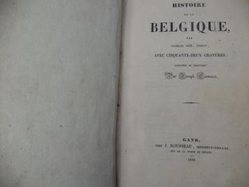 1836 Histoire de la Belgique Coomans Ainé Gand 52 gravures