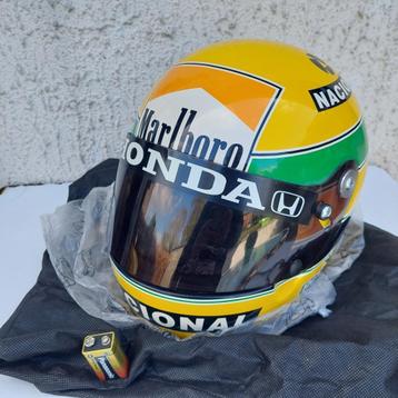 CASQUE AYRTON SENNA 1/1 MC LAREN HONDA MARLBORO 1988  MEDIUM disponible aux enchères