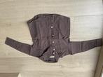 bruin hemd met lange mouwen voor 4 jaar of maat 104, Ophalen of Verzenden, Gebruikt, Jongen, Shirt of Longsleeve