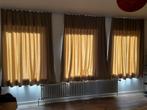 Gordijnen, Huis en Inrichting, Stoffering | Gordijnen en Lamellen, Ophalen, Beige, Zo goed als nieuw, 200 cm of meer