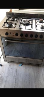 Gasfornuis met elektronische oven, Ophalen, Gebruikt, Gas, 5 kookzones of meer