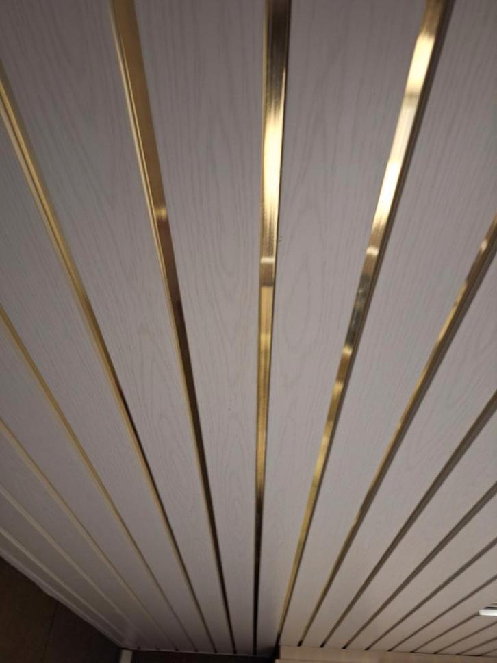 Lambris Pvc de qualité  +/- 15m2, Bricolage & Construction, Plaques & Panneaux, Bois, Enlèvement