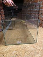 Glazen kooi voor kleine diertjes, Dieren en Toebehoren, Ophalen, Kooi, Hamster, Zo goed als nieuw