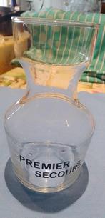 carafe en verre transparent avec texte Premier Secours, Enlèvement ou Envoi, Comme neuf, Autres types
