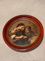 Vintage fotokader - lijst - fotolijst - kader - rond, Antiek en Kunst, Ophalen of Verzenden