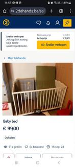 Babybed met toebehoren, Kinderen en Baby's, Babywiegjes en Ledikanten, Ophalen, Zo goed als nieuw, Ledikant