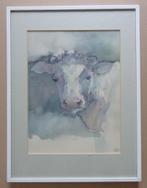 GERT VAN DE VORSTENBOSCH / KOE / ORIGINEEL / 41x31cm / KADER, Ophalen of Verzenden