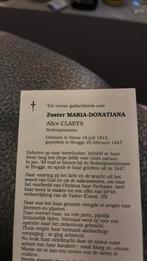 Zuster Claeys 1913-1992, Envoi, Image pieuse