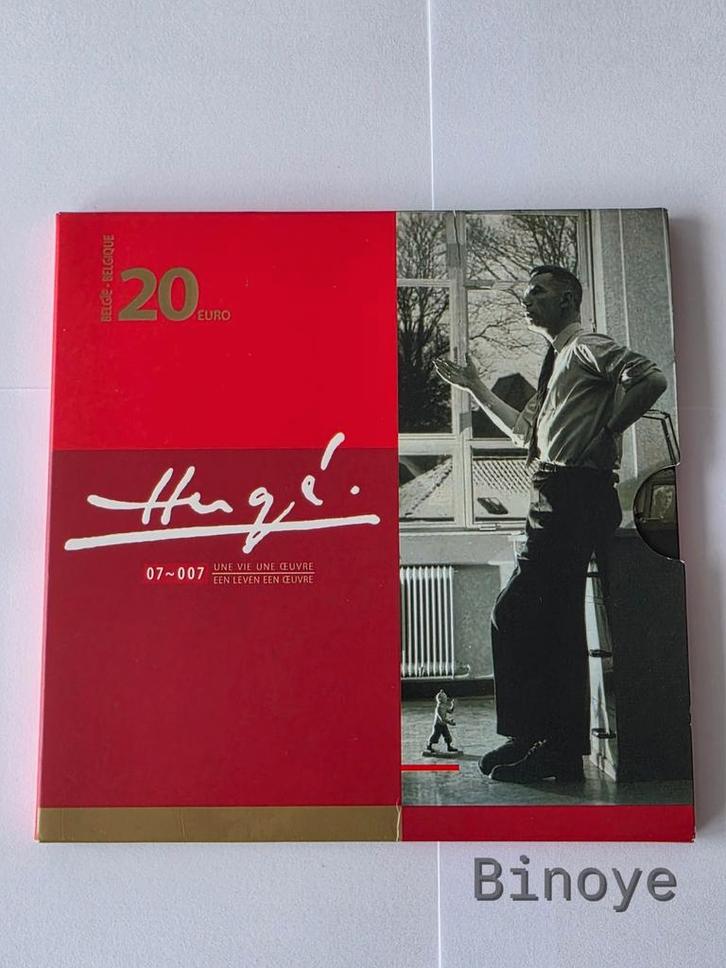 Belgique – 20 euros argent 2007 – Hergé & Tintin – Proof, Postzegels en Munten, Munten | Europa | Euromunten, Overige waardes