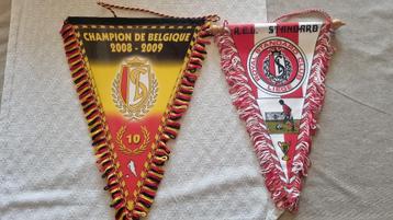 2 wimpels  standard luik,standard de liege  beschikbaar voor biedingen