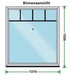 Nieuwe Ramen + Glas PVC, Doe-het-zelf en Bouw, Nieuw, Dubbelglas, 160 cm of meer, 120 tot 160 cm