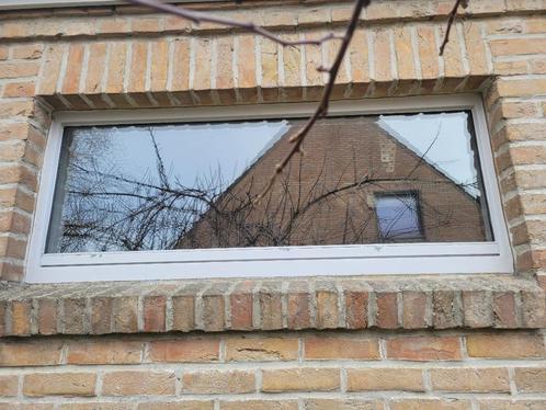 vast raam in duurzame houtsoort - meranti -, Doe-het-zelf en Bouw, Glas en Ramen, Zo goed als nieuw, Gevelraam of Ruit, Minder dan 80 cm