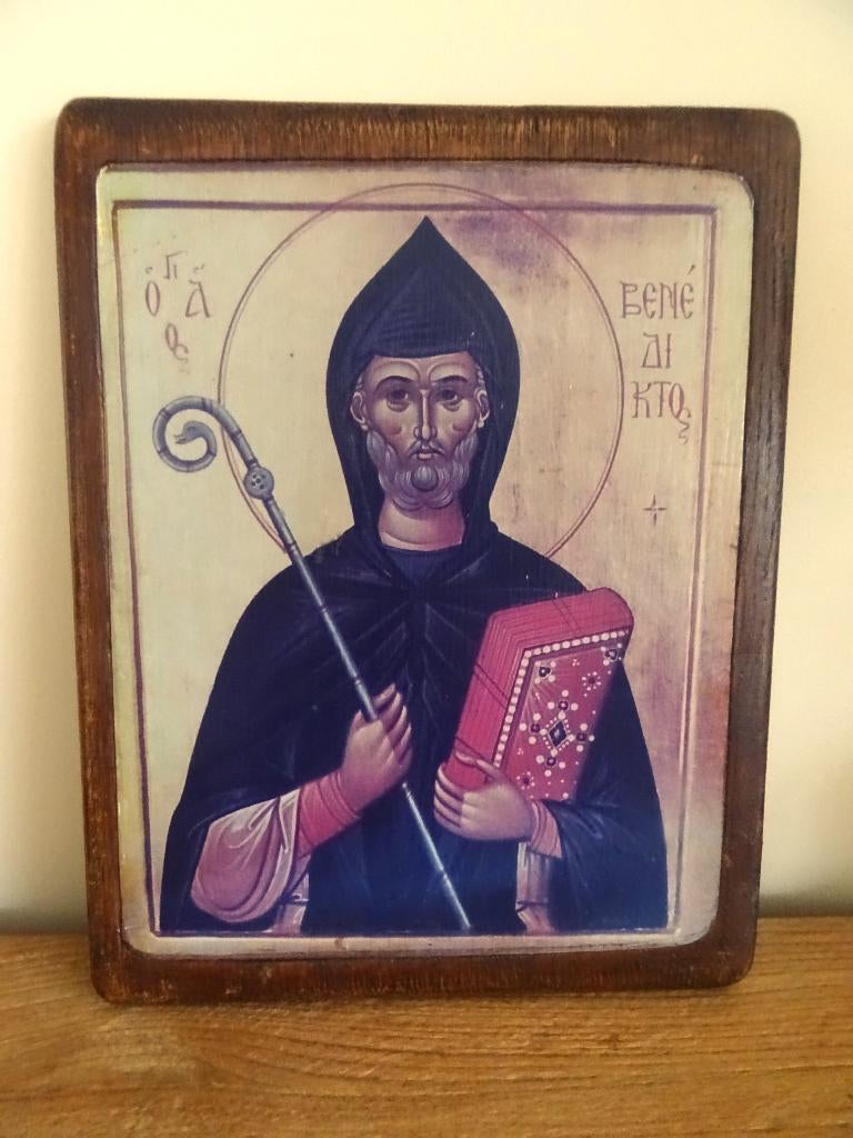 Sint Benedictus, Mid Century jaren '50, Antiek en Kunst, Antiek | Religieuze voorwerpen, Ophalen of Verzenden