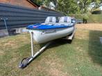 Plezierbootje met motor en trailer, Watersport en Boten, Motorboten en Motorjachten, Ophalen, Elektrisch, Zo goed als nieuw, Tot 6 meter