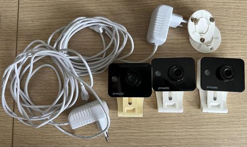 Drie (3) ZModo Mini HD Wifi IP camera's, TV, Hi-fi & Vidéo, Caméras de surveillance, Utilisé, Caméra d'intérieur, Enlèvement ou Envoi